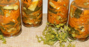 Салат с огурцами и морковью по-корейски
