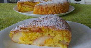 Пышная шарлотка с яблоками