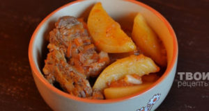 Свиные ребрышки с картошкой