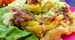 Картофель с курицей в микроволновке