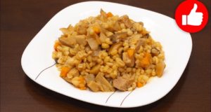 Перловка с Мясом и Грибами в Мультиварке
