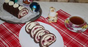 Рулет без выпечки со сливочным кремом