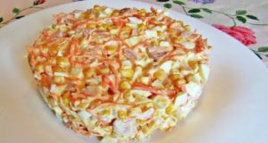 Салат с копченой курицей и морковью по-корейски
