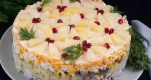 Салат Ананасовый букет