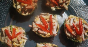 Салат в сырных корзиночках