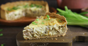 Киш с курицей и грибами