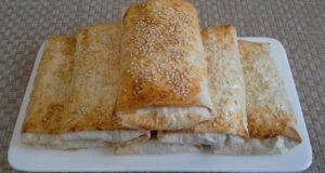 Конвертики из лаваша с творогом