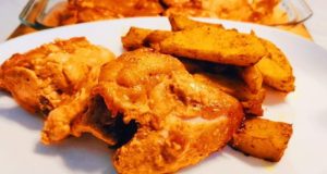 Куриные крылышки с гарниром