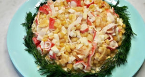 Салат Царский с крабовыми палочками