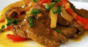 Тушеная говядина с овощами