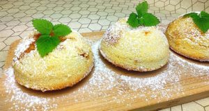 Мини шарлотки с яблоками и карамелью