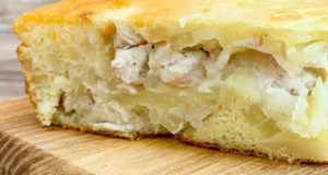 Пирог с курицей и картофелем