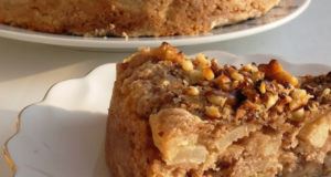 Насыпной пирог с грушами
