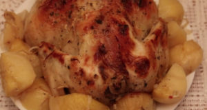 Курица запеченная в духовке с картофелем
