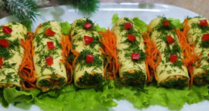 Закуска из корейской моркови и сыра
