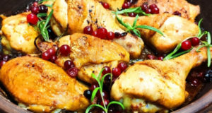 Курица с клюквой и розмарином