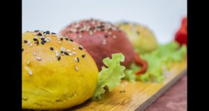 Цветные булочки для гамбургеров