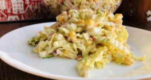 Салат с крабовыми палочками и капустой