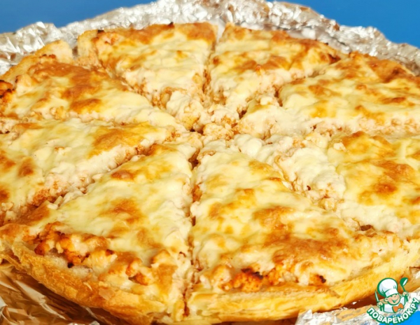 Ленивая пицца на лепешке