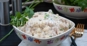 Салат с тунцом и пшеном