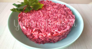 Салат из свёклы Розовый фламинго