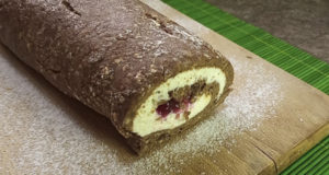 Рулет из печенья с творожной начинкой