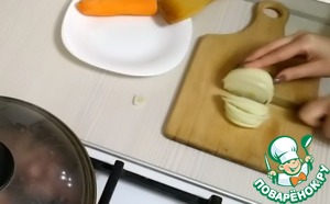 Куриные сердечки с овощами