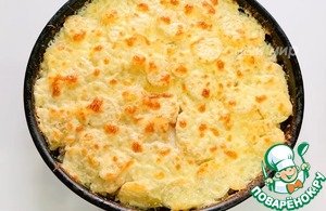 Картофельная запеканка с куриной грудкой