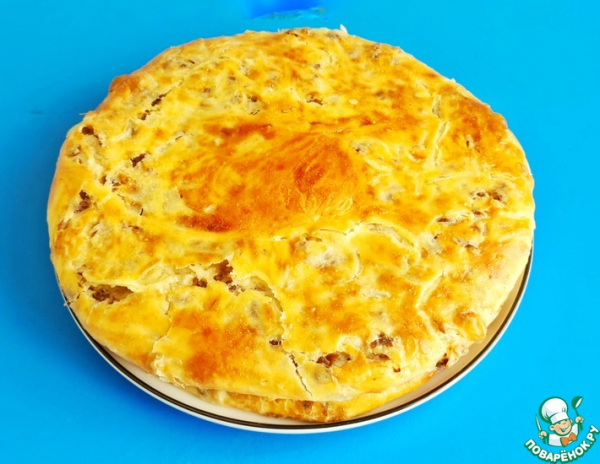 Слоёный хлеб с мясом