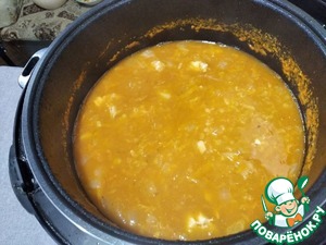 Суп пюре из чечевицы с курицей