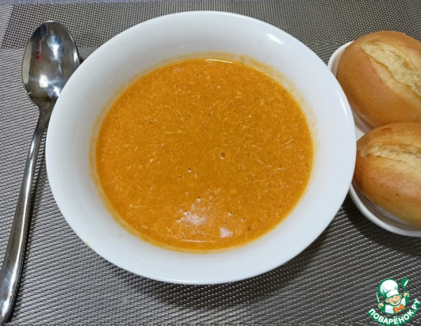 Суп пюре из чечевицы с курицей