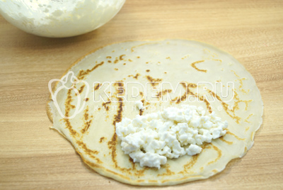 Блины с творогом и сгущенкой