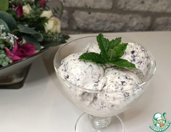 Мороженое с шоколадной крошкой Страчателла
